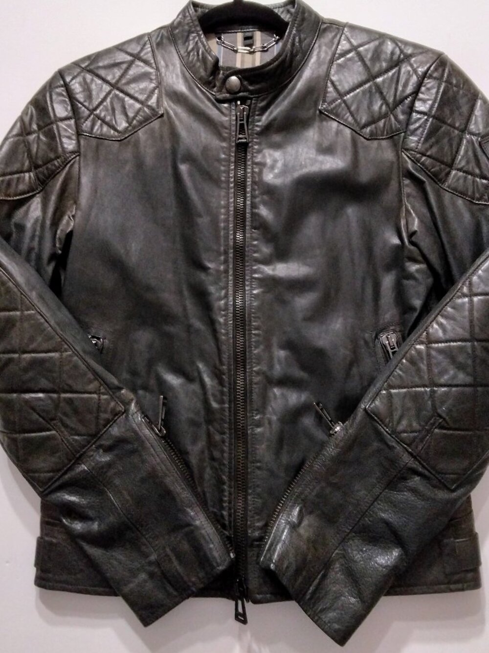 Belstaff Outlaw Leather Jacket Size 48 M Black 2015 Original Release